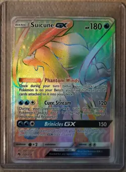 Pokemon TCG Suicune GX Full Art Rainbow Rare Lost Thunder 220/214 - Image 1