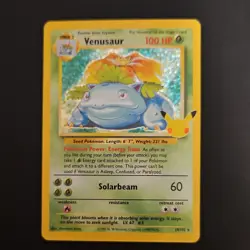 Pokemon TCG Venusaur Base Set Holo Rare 15/102 Celebrations Stage 2 English - Image 1
