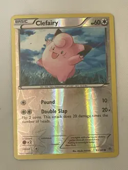 2013 Pokemon Black & White Plasma Storm Clefairy Reverse Holo #97/135 - Image 1