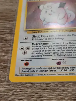 Pokemon TCG Clefairy 6/130 Base Set 2 Holo Rare MP - Image 3