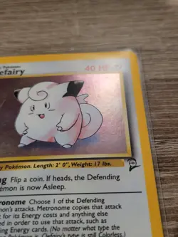 Pokemon TCG Clefairy 6/130 Base Set 2 Holo Rare MP - Image 5