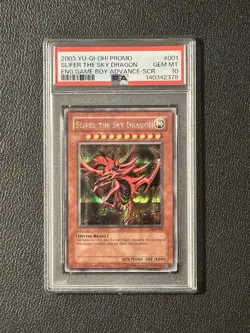 2003 Yugioh Slifer The Sky Dragon GBI-001 Secret Rare PSA 10 #001 - Image 1