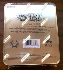 Yugioh Collectible Tin 2012 - Heroic Champion - Excalibur Tin - 5 booster packs - Image 2