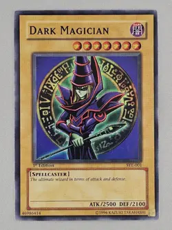 Dark Magician SYE-001 (Super Rare, 1st Edition, Lightly Played / LP) Yugioh Holo - Image 1