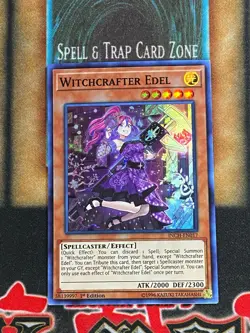 Yugioh Witchcrafter Edel INCH-EN017 Super Rare 1st Ed NM - Image 1