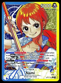 Nami (041) (Alternate Art) OP11-041 A Fist of Divine Speed Foil One Piece - Image 1