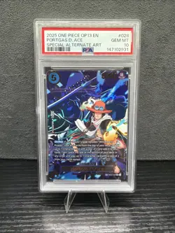 2025 ONE PIECE OP13 CARRYING ON HIS WILL EB02 028 PORTGAS D ACE SP PSA 10 GEM MT - Image 1