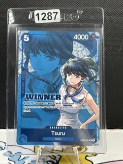 One Piece Winner Pack 2025 Vol 4 Tsuru OP06-051 Stamped Promo (1287) - Image 1