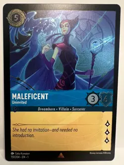 Lorcana The First Chapter - Disney - Maleficent 151/204 Rare Foil - Image 1