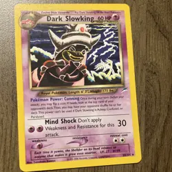Pokemon Dark Slowking Neo Destiny 20/105 Rare 60 HP Stage 1 Regular Card - Image 1