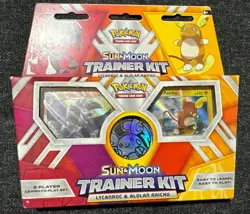 Pokemon TCG: Sun & Moon Trainer Kit Lycanroc & Alolan Raichu Card Game SEALED 820650802102 - Image 1