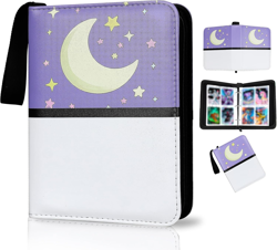 Collectible Trading Card Albums,4 Pocket Card Binder, 400 Double Sided Pocket,Pu - Image 1