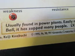 VOLTORB BASE SHADOWLESS POKEMON CARD 67/102 NEVER PLAYED COND NM- - Image 2