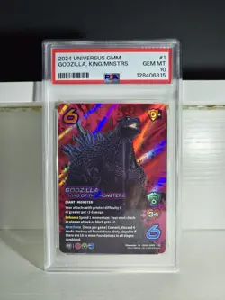Godzilla King Of The Monsters PSA 10 Universus Foil Card GEM MT 2025 Challenger - Image 1
