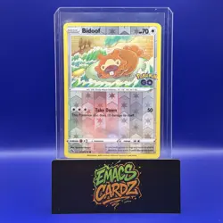 Pokemon Bidoof Peelable Ditto Card 059/078 Reverse Holo Rare Unpeeled - Image 1