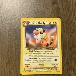 Pokemon Dark Flaaffy Neo Destiny 34/105 Uncommon 60 HP Stage 1 Regular Card - Image 1