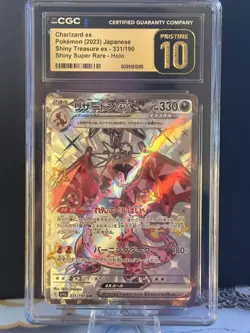 CGC Pristine 10 Charizard ex 331/190 SSR Shiny Super Rare sv4a Pokemon Card JPN - Image 1
