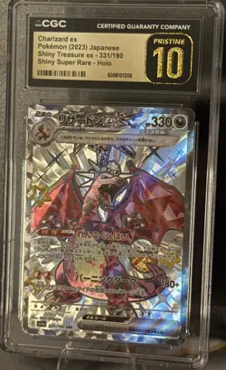 CGC Pristine 10 Charizard ex 331/190 SSR Shiny Super Rare sv4a Pokemon Card JPN - Image 5