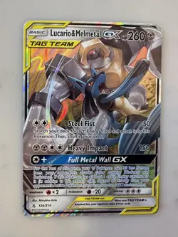 Pokemon Lucario and Melmetal GX SM Unbroken Bonds Card 120/214 - Image 1