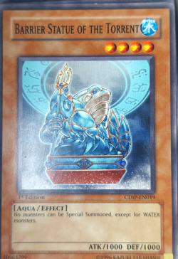 Yugioh CDIP-EN0I9 Barrier Statue of the Torrent Card Game 1st Ed. TCG CCG - Image 1