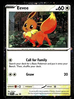 Eevee - 200 (Cosmos Holo) SVP 200 Holo SV: Scarlet & Violet Promo Cards NM - Image 1