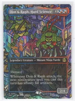 #205 2026 Teenage Mutant Ninja Turtles Don & Raph, Hard Science Rare - Image 1
