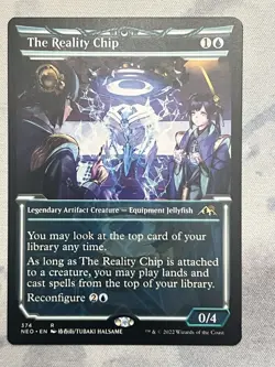 The Reality Chip Kamigawa: Neon Dynasty Rare Reg Legendary Artifact Blue 37… - Image 1