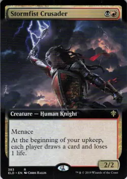 Stormfist Crusader Extended Art - Throne of Eldraine - 383 NM - Image 1