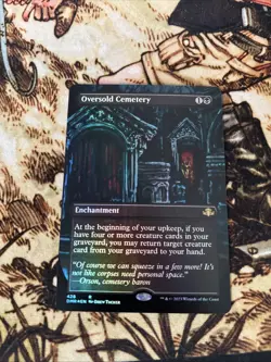 Oversold Cemetery ** FOIL BORDERLESS #428 ** Dominaria Remastered - NM MTG - Image 1