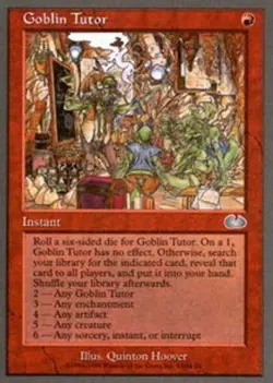 1 x Goblin Tutor - Unglued - Moderate Play - MTG - Image 1