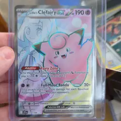 Pokemon Lillie's Clefairy ex 173/159 Journey Together Ultra Rare Holo 190 HP - Image 1