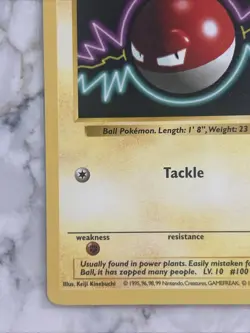 Voltorb 67/102 Common Base Set Pokemon Shadowless LP - Image 5