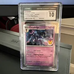 Ceruledge #40 Paldean Fates 2024 Pokemon Day Promo CGC GM 10 - Image 1
