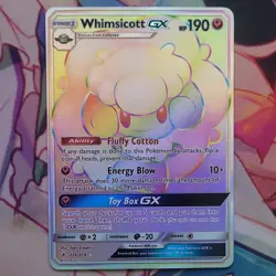 Pokemon Whimsicott GX Ultra Rare Full Art Holo SM Unbroken Bonds 226/214 - Image 1