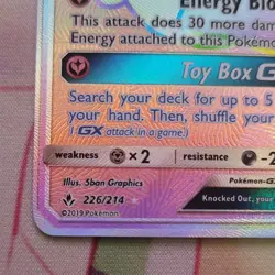 Pokemon Whimsicott GX Ultra Rare Full Art Holo SM Unbroken Bonds 226/214 - Image 3