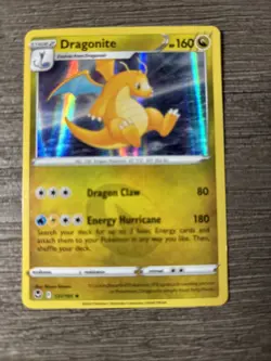 Pokemon TCG Dragonite v SWSH Black Star Promos Holo Card - Image 1