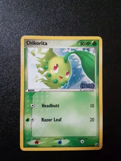 Chikorita 51/115 Reverse Holo Common Stamped NM | Pokemon Unseen Forces 2005 - Image 1