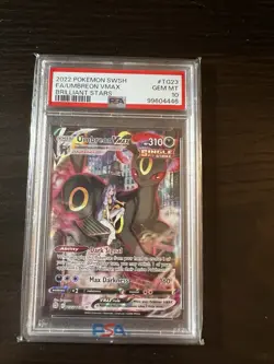2022 Pokemon SWSH Umbreon VMAX Alt Art Brilliant Stars TG23/TG30 PSA 10 - Image 1