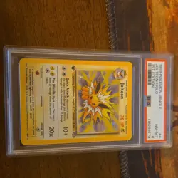 Pokemon Jolteon Jungle 1st Edition Holo Rare 1999 PSA 8 #4/64 - Image 1
