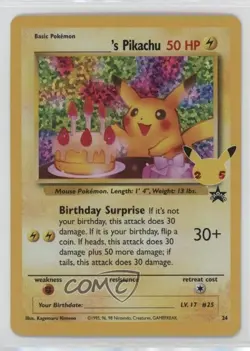 _____'s Pikachu (Wizards Black Star Promo) Pokemon Celebrations #24 - Image 1