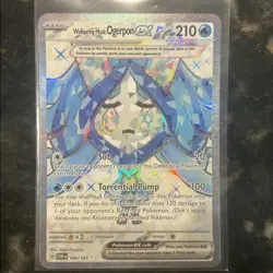 Pokemon Wellspring Mask Ogerpon ex Ultra Rare FA 194/167 Twilight Masquerade NM - Image 1