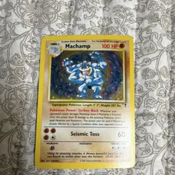 Pokemon TCG Machamp 15/110 2002 Holo Rare Stage 2 Ken Sugimori - Image 1