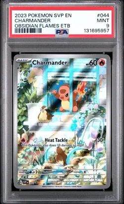 2023 POKEMON SVP EN-SV BLACK STAR PROMO #044 CHARMANDER PSA 9 - Image 1