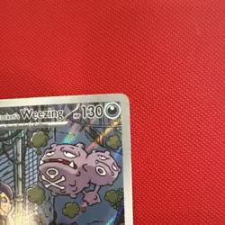 Pokemon Team Rocket's Weezing 151 Full Art Rare Holo 199/182 130 HP 2023 - Image 2