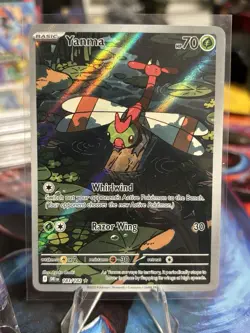 Pokemon 2025 SV Destined Rivals Yanma 183/182 Illustration Rare Near Mint - Image 1