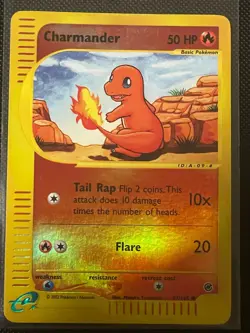 Pokemon TCG Charmander Expedition 2002 Reverse Holo 97/165 E Series WOTC LP - Image 1