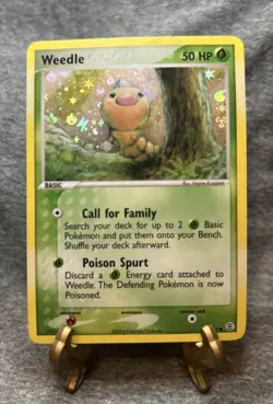 Pokemon Weedle 86/112 FireRed & LeafGreen Reverse Holo Vintage - Image 1