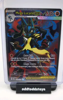 Pokemon TCG Holo Ultra Rare Full Art Mega Lucario EX 160/132. FREE SHIPPING - Image 1