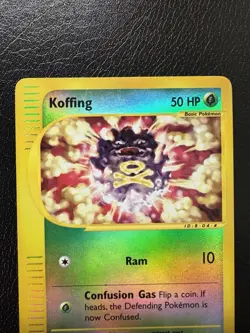 2002 Pokemon Expedition Koffing 114/165 Reverse Holo LP/MP - Image 3