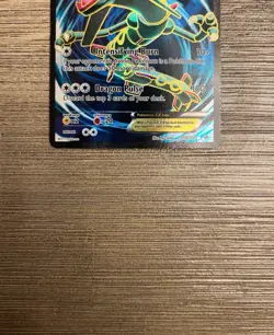(RARE) Pokemon TCG Rayquaza EX Full Art Holo Ultra Rare Roaring Skies 104/108 - Image 4